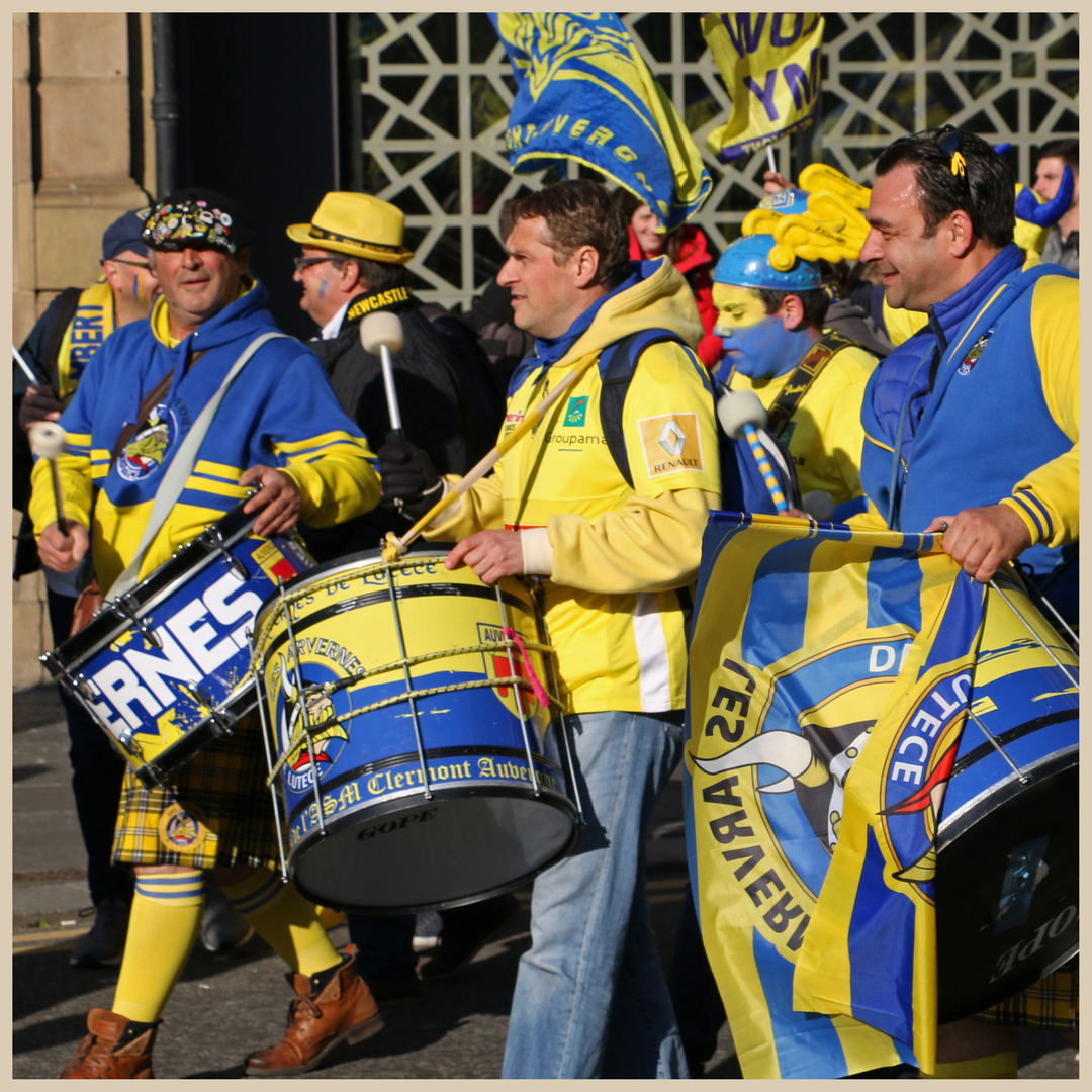 Clermont rugby fans in newcastle 7