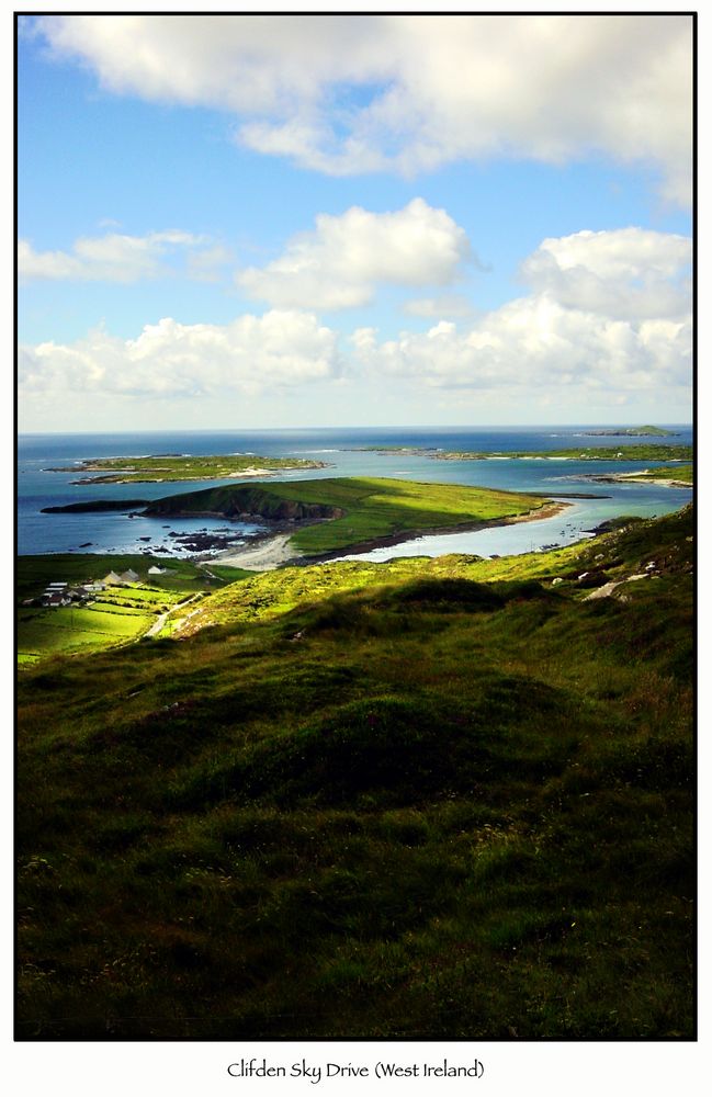 Clifden Sky Drive Over the Top (West Ireland)