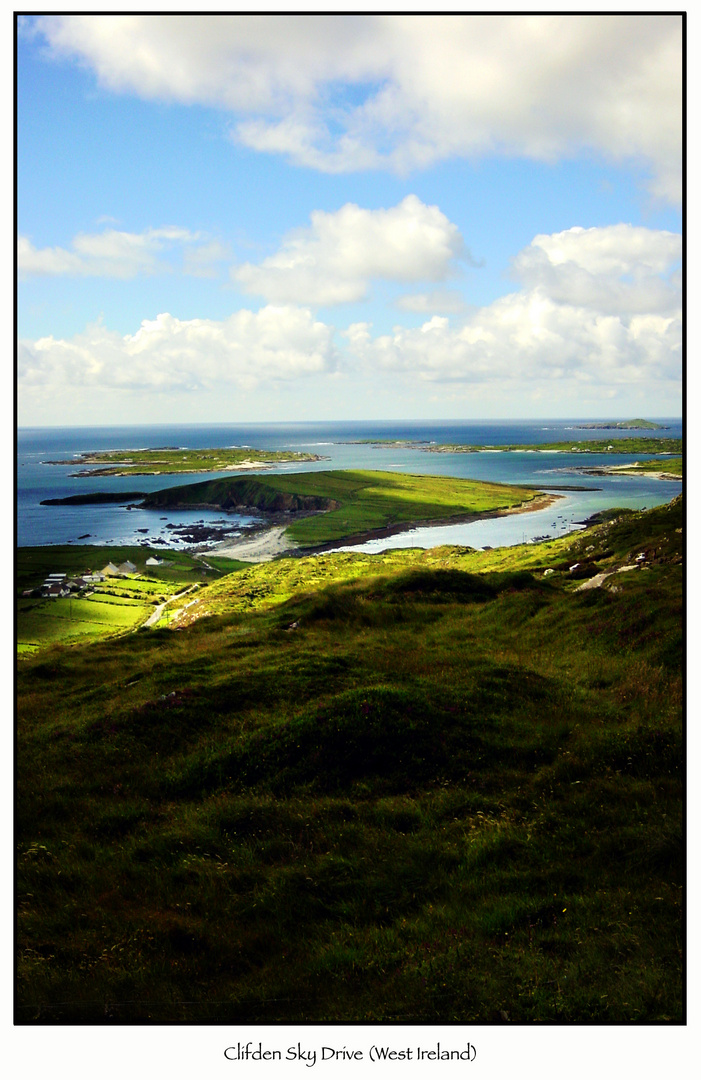 Clifden Sky Drive Over the Top (West Ireland)