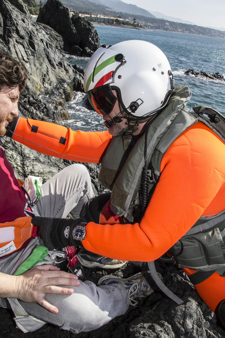 Cliff rescue / Helicopter Hoist Rescue Operation