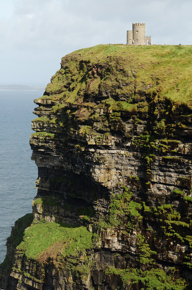 Cliffs of Moher - wieder zurück in der Idylle, Blick auf den O'Brien's Tower...