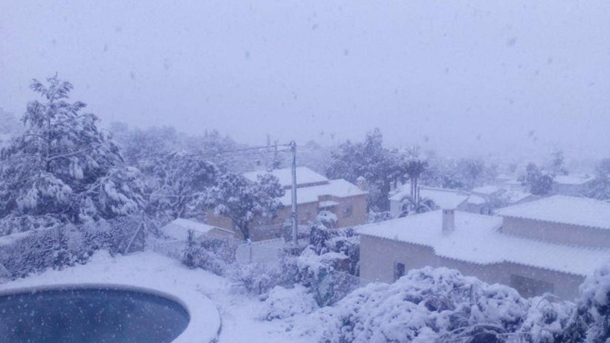  Clima suave? Nieve en costa mediterránea 
