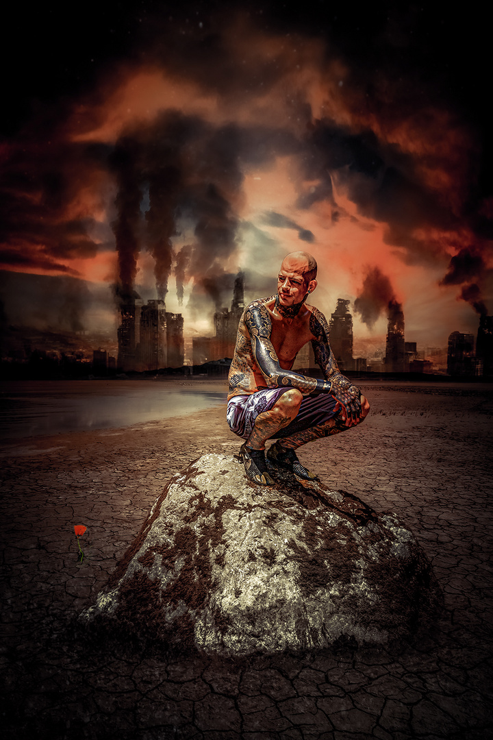 CLIMATE CHANGE (AND NOW?) Foto & Bild portrait, fotomontage