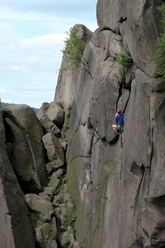 Climber, Black Rocks, Derbyshire