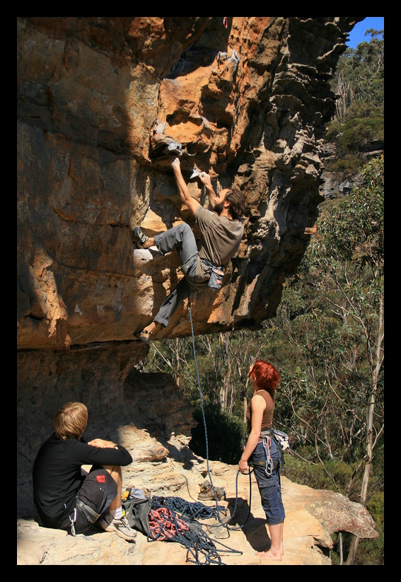 Climbing Blue Mountains