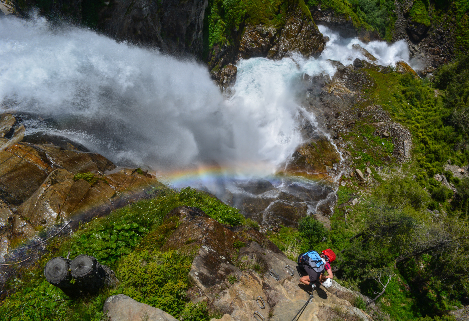 Climbing near the Rainbow