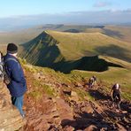 Climbing Pen-y-Fan from the east