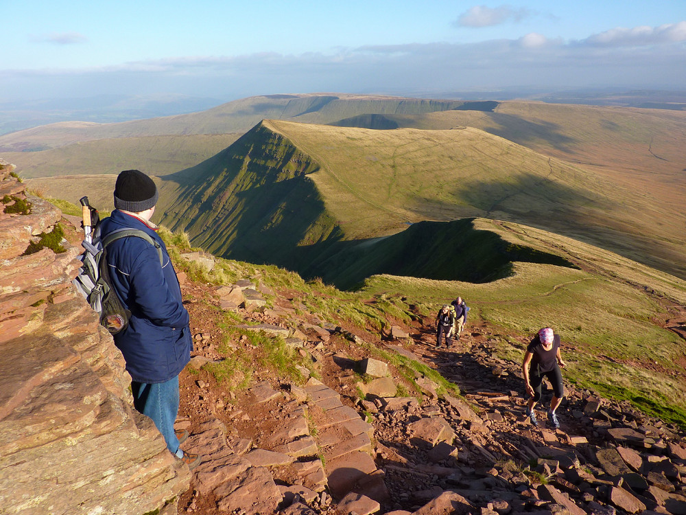 Climbing Pen-y-Fan from the east