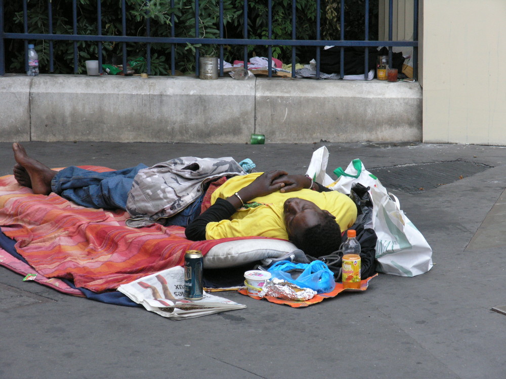 Clochard in Paris