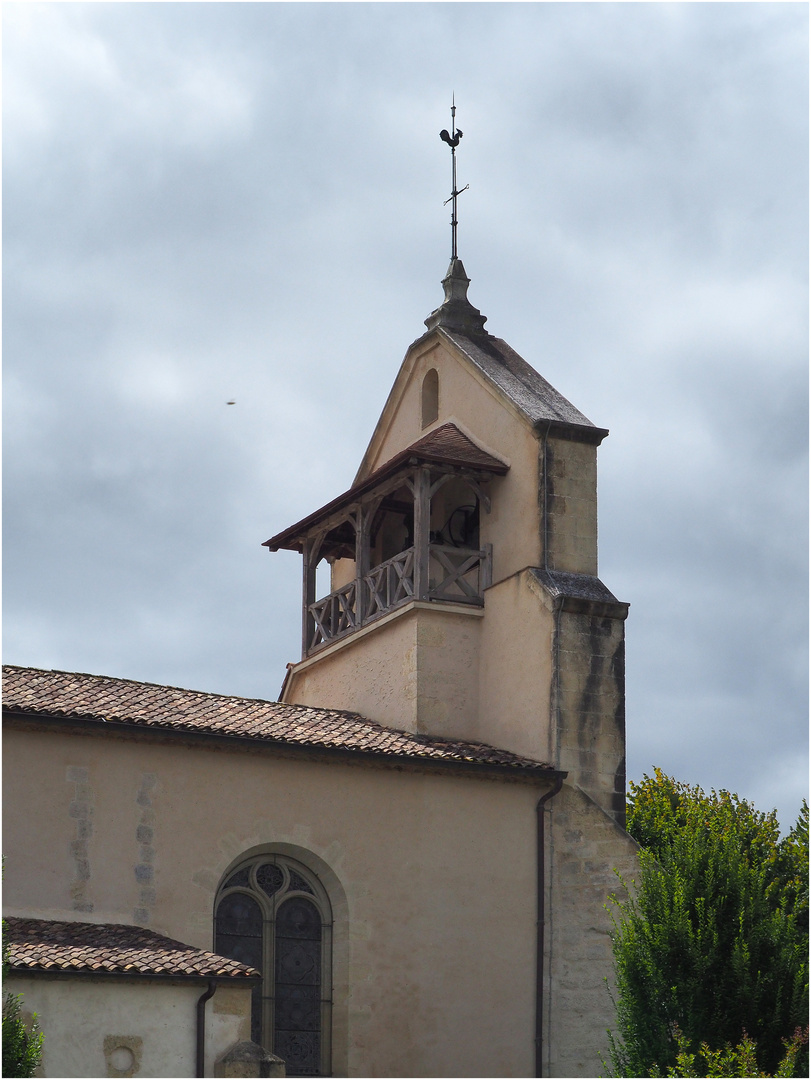 Clocher-mur de l’Eglise romane de Illats