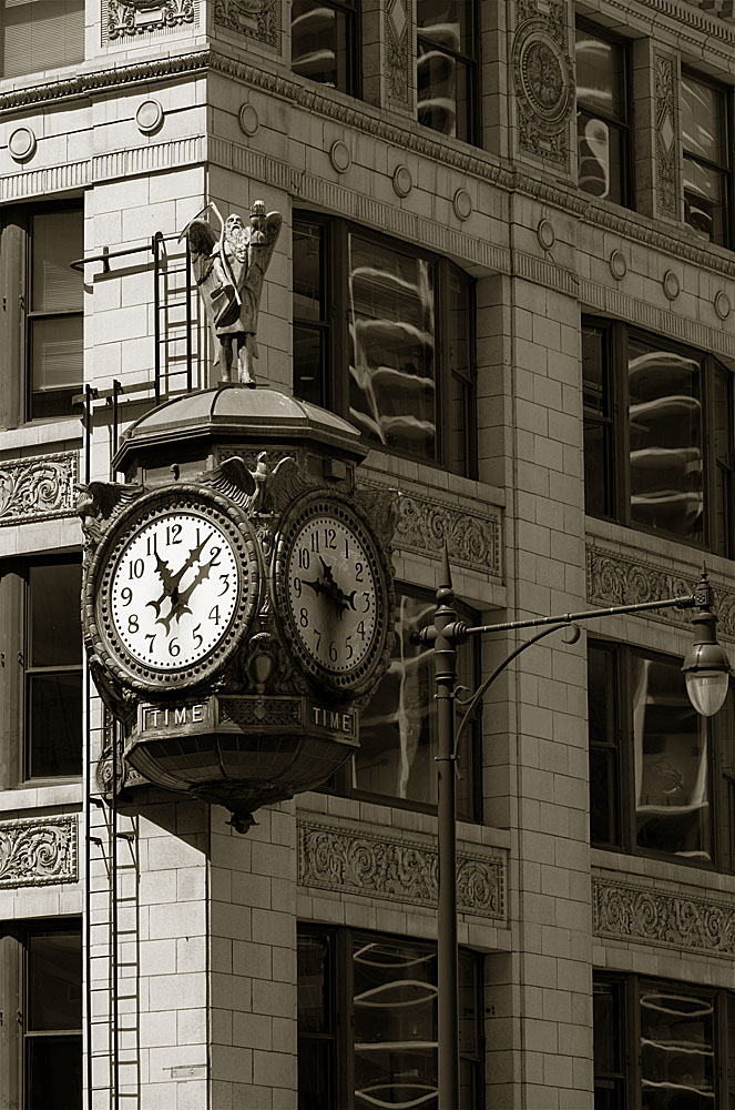 Clock in Chicago