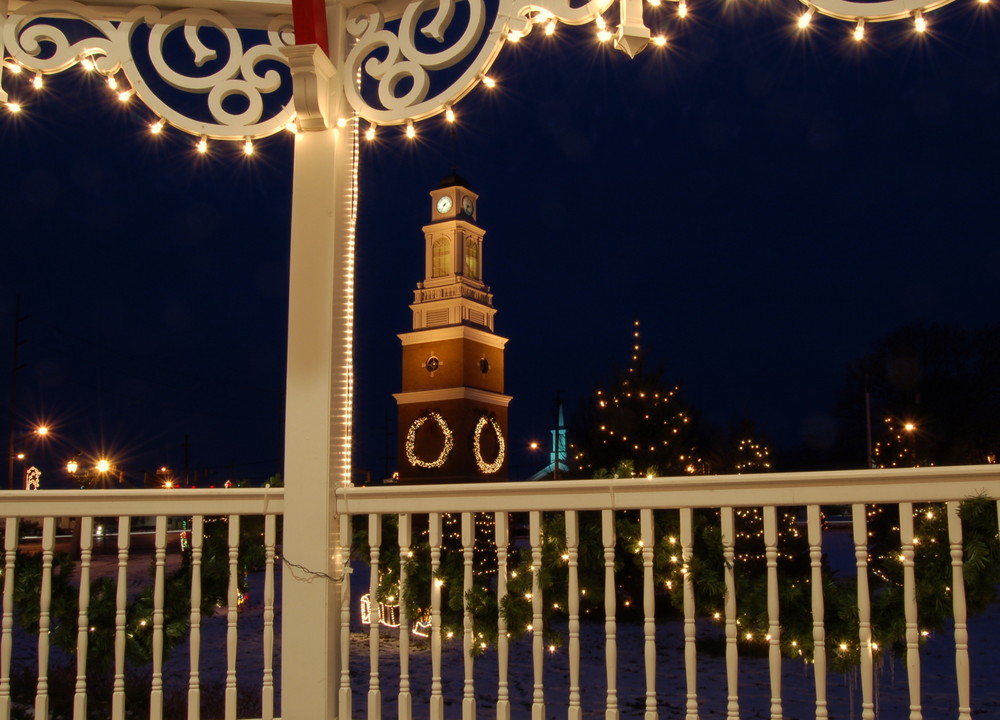 Clock Tower at Christmas 2