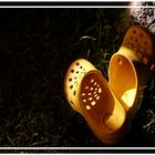 Clogs in der Nacht