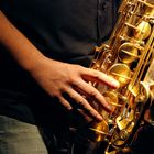 Close-up sur le sax