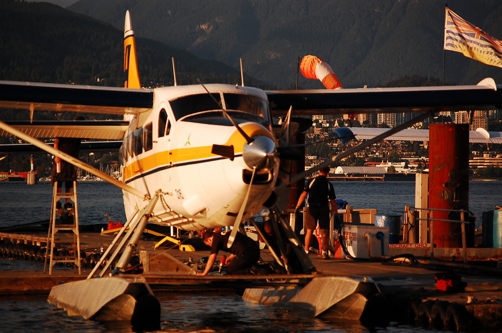 Close Up Wasserflugzeug der Harbour Air