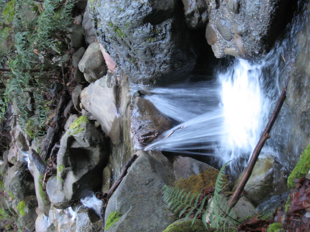 close up waterfall