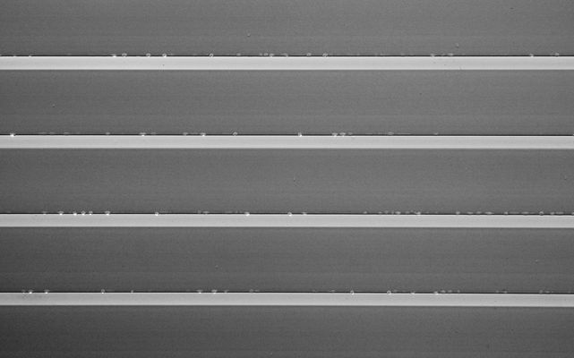 Clôture sous la pluie