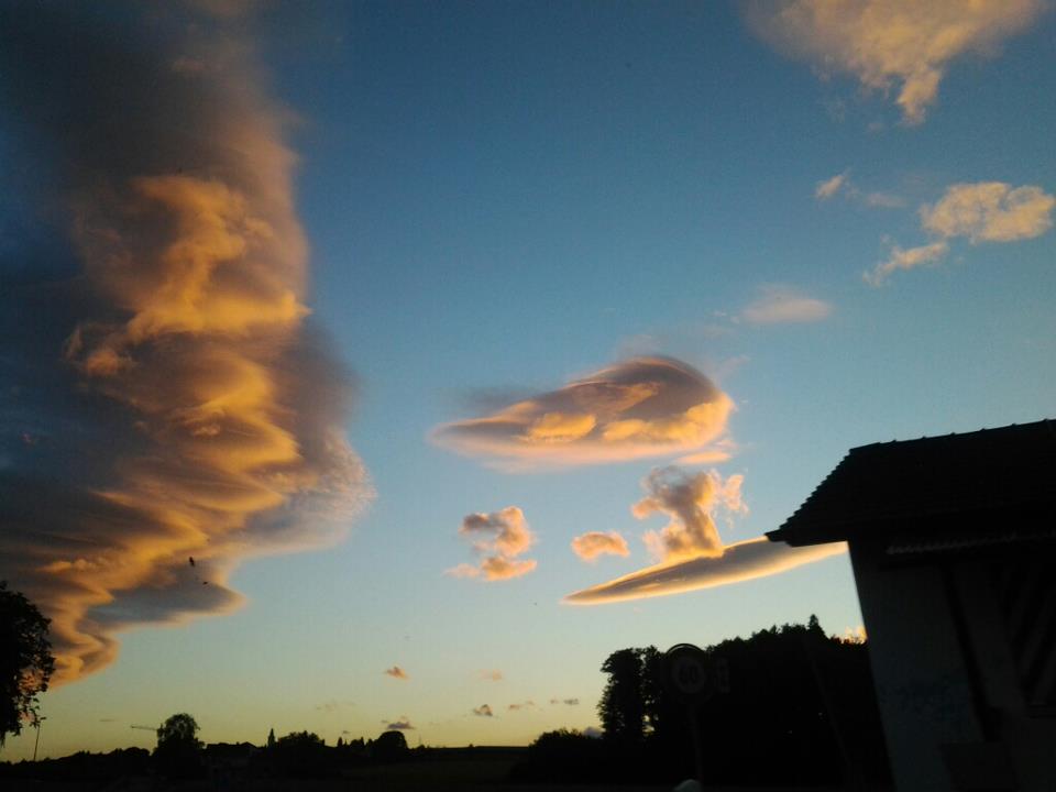 Cloud at sunset