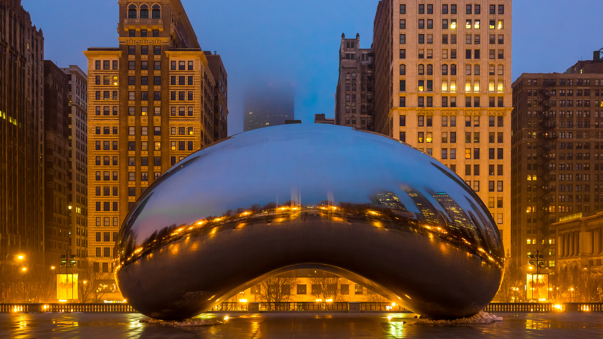 Cloud Gate Morning