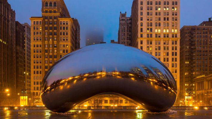 Cloud Gate Morning