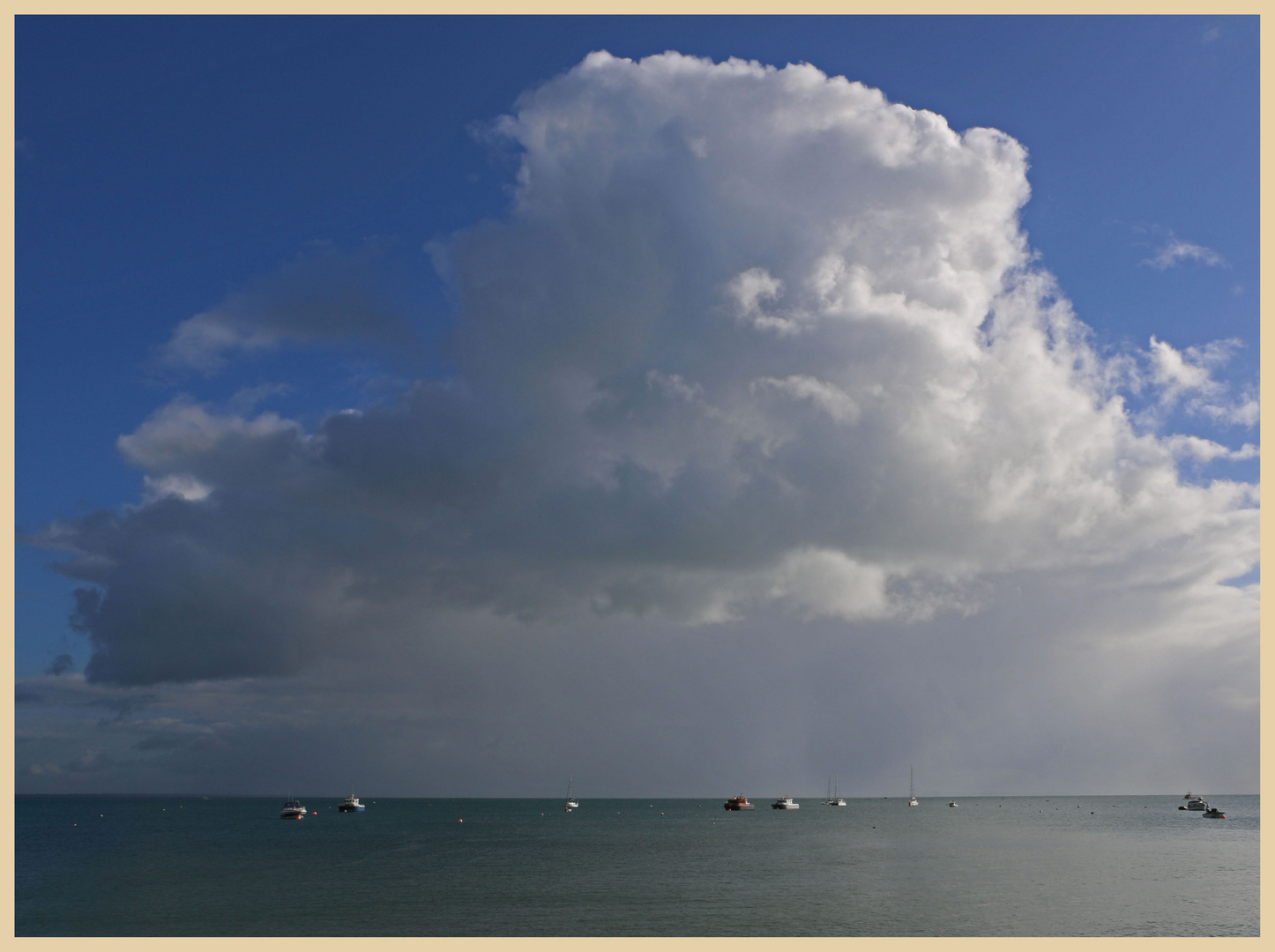 cloud over swanage bay