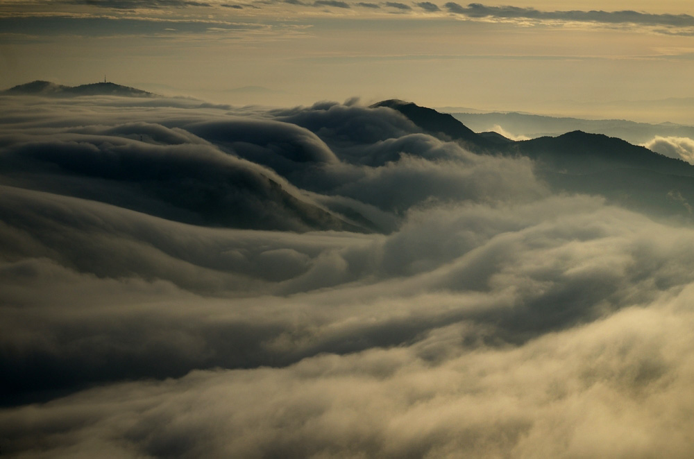 cloud sea with sunrise