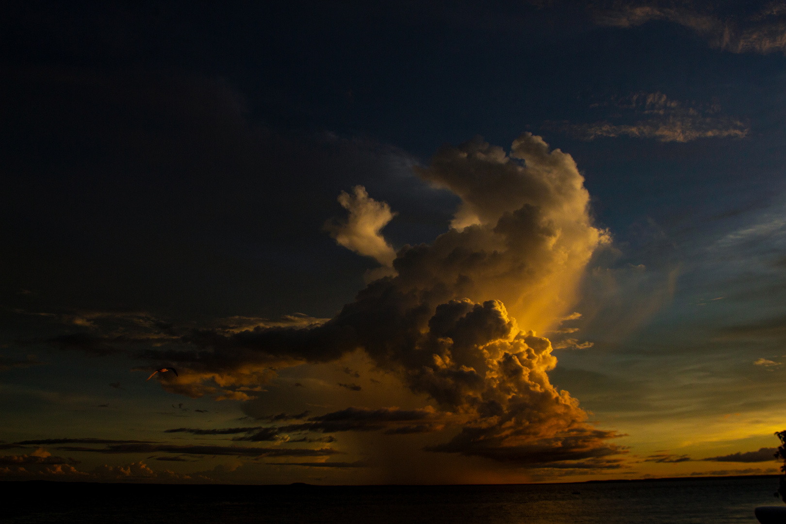 Cloud @ Sunset With Rain Shower