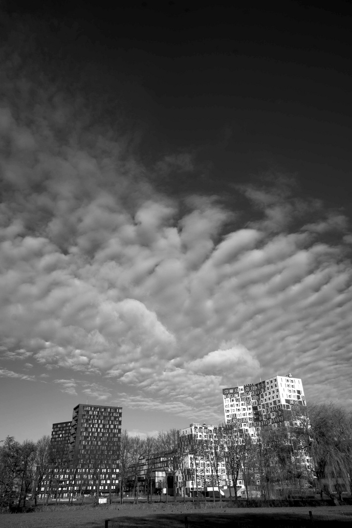 Clouds above Utrecht science park 