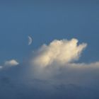 Clouds and Moon