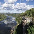 Clouds and river