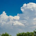 Clouds in the blue sky ...