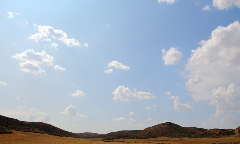 Clouds in the desert