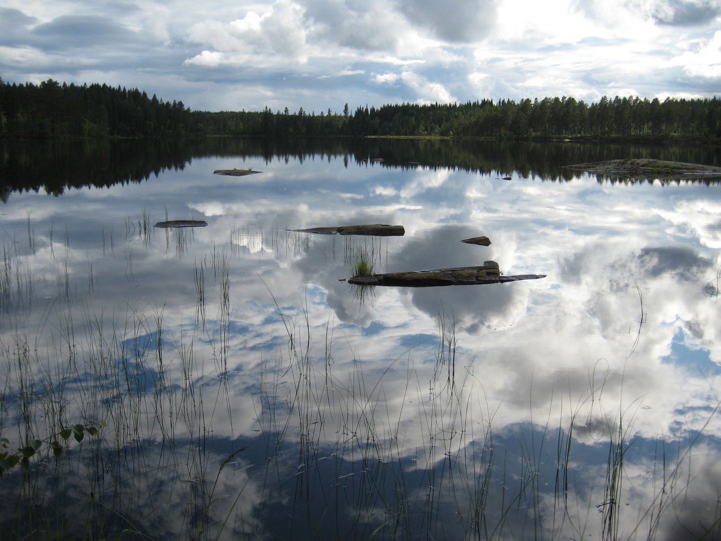 Clouds in the lake