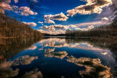 Clouds in the water