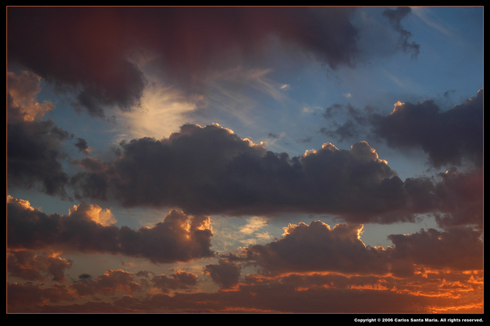 Clouds on Fire