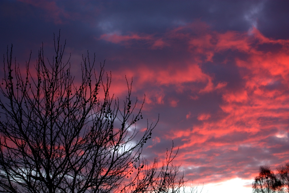 Clouds on fire