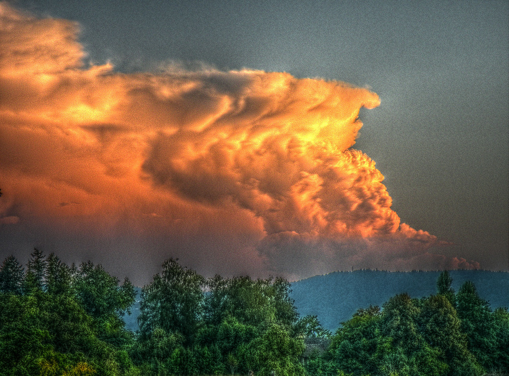 Clouds on Fire