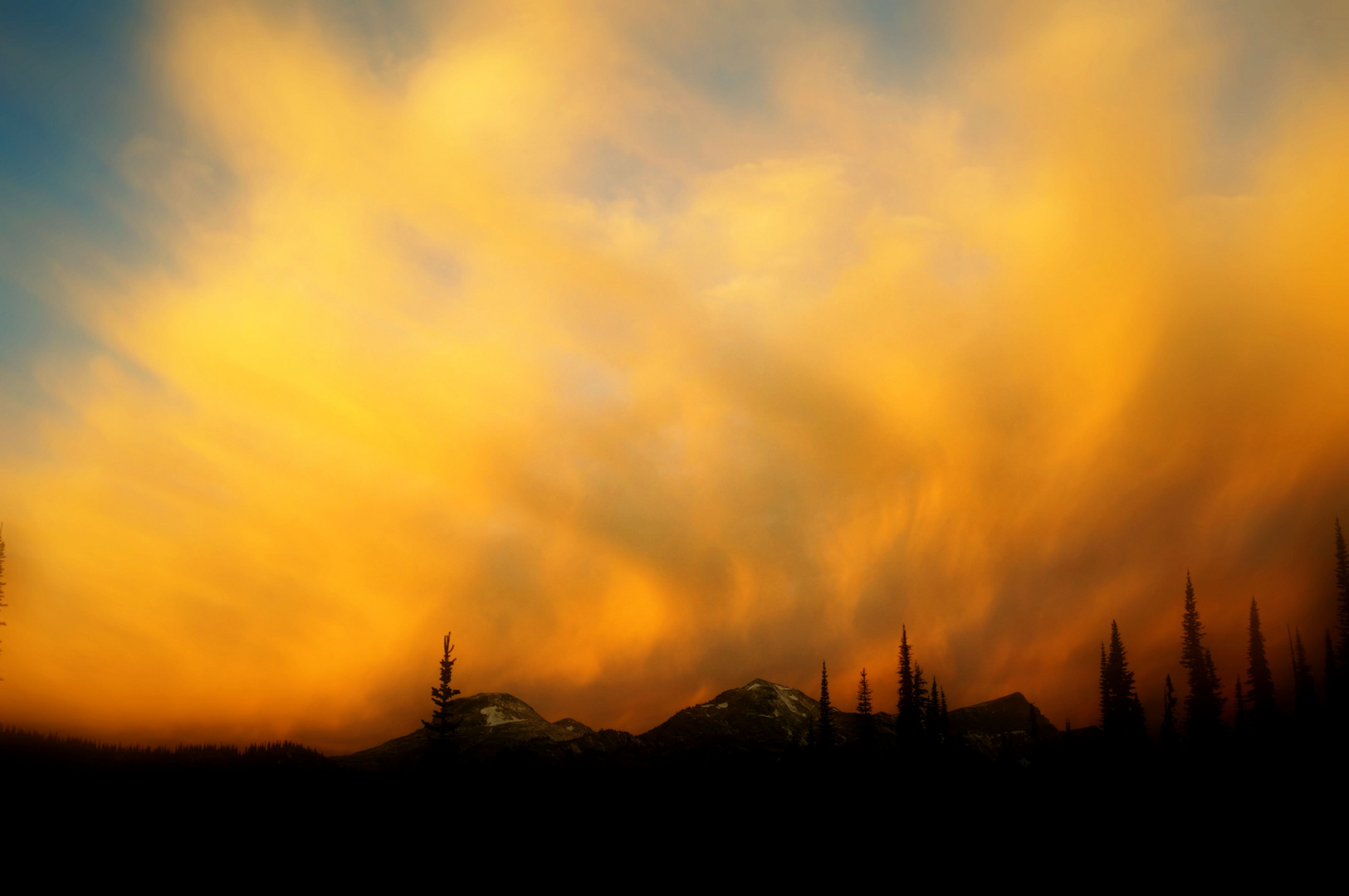 Clouds on Fire - Monashee Provincial Park, British Columbia, Canada