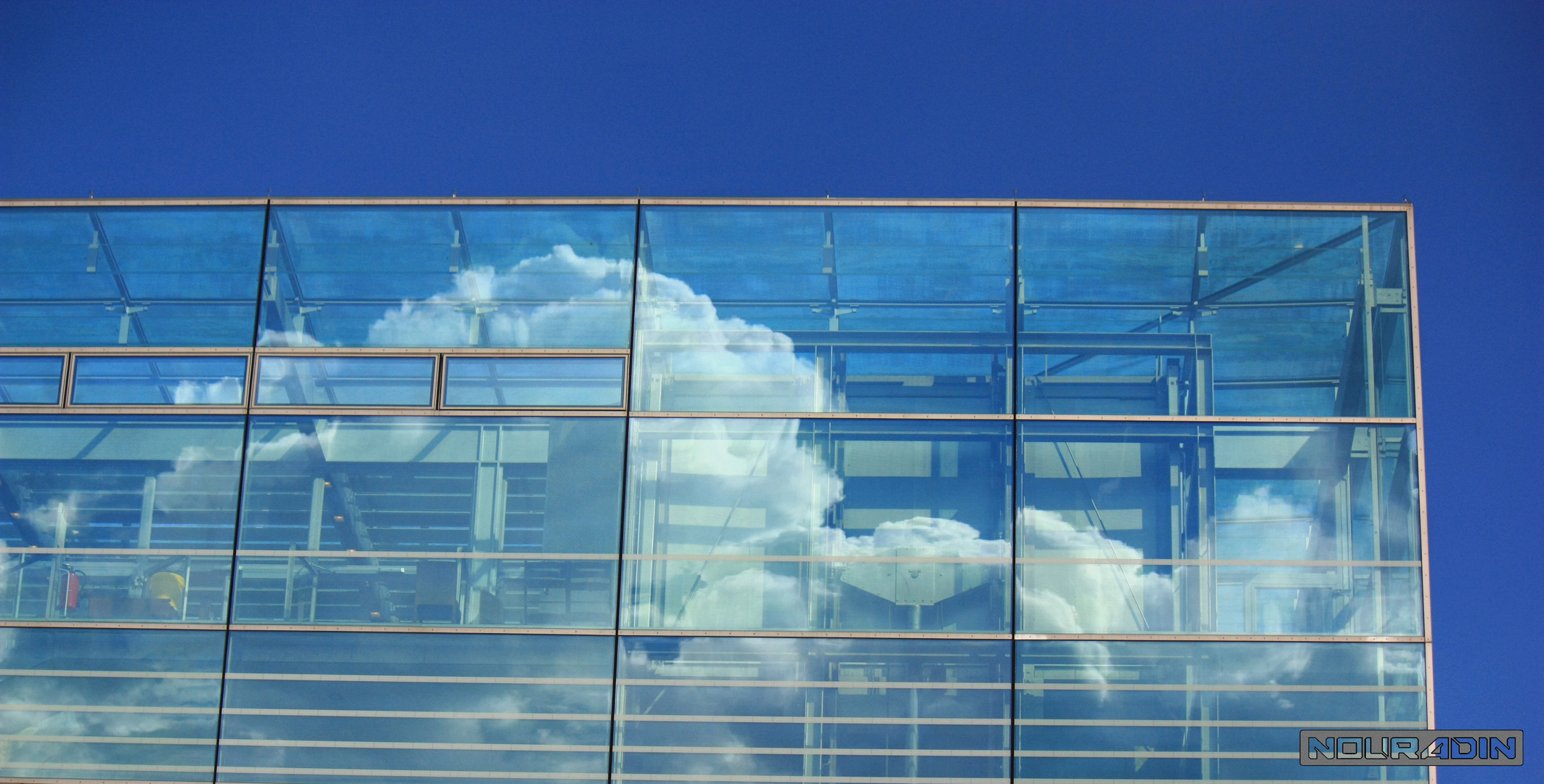 Clouds on glass