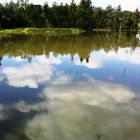 Clouds on mirror