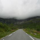 clouds on the road