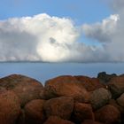 clouds on the rocks