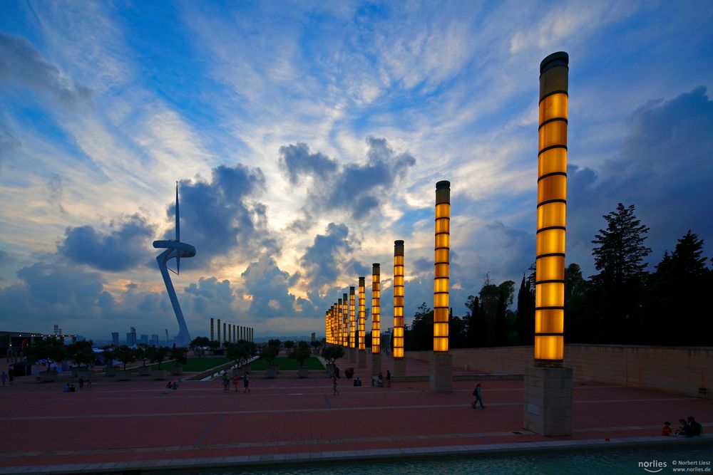 Clouds over Anella Olimpica