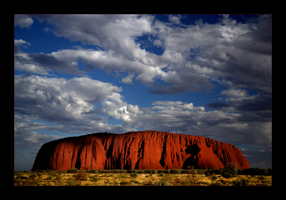 Clouds over Ayers Rock