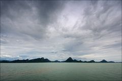 Clouds over Don Sak Mountains