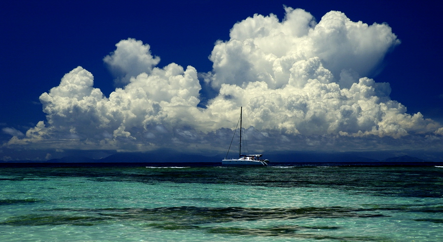 Clouds over Mahe Island 2