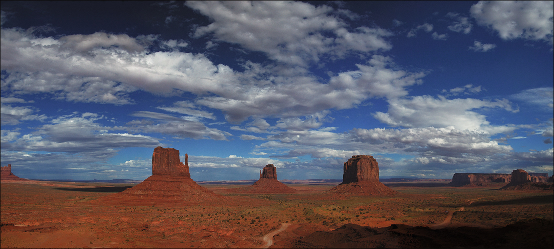 Clouds over Monument Valley