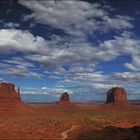 Clouds over Monument Valley