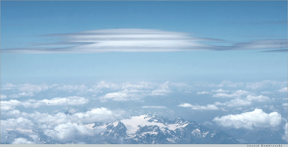 Clouds over the Alps