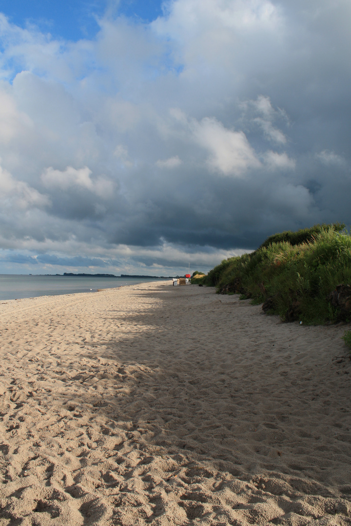 Clouds over the beach